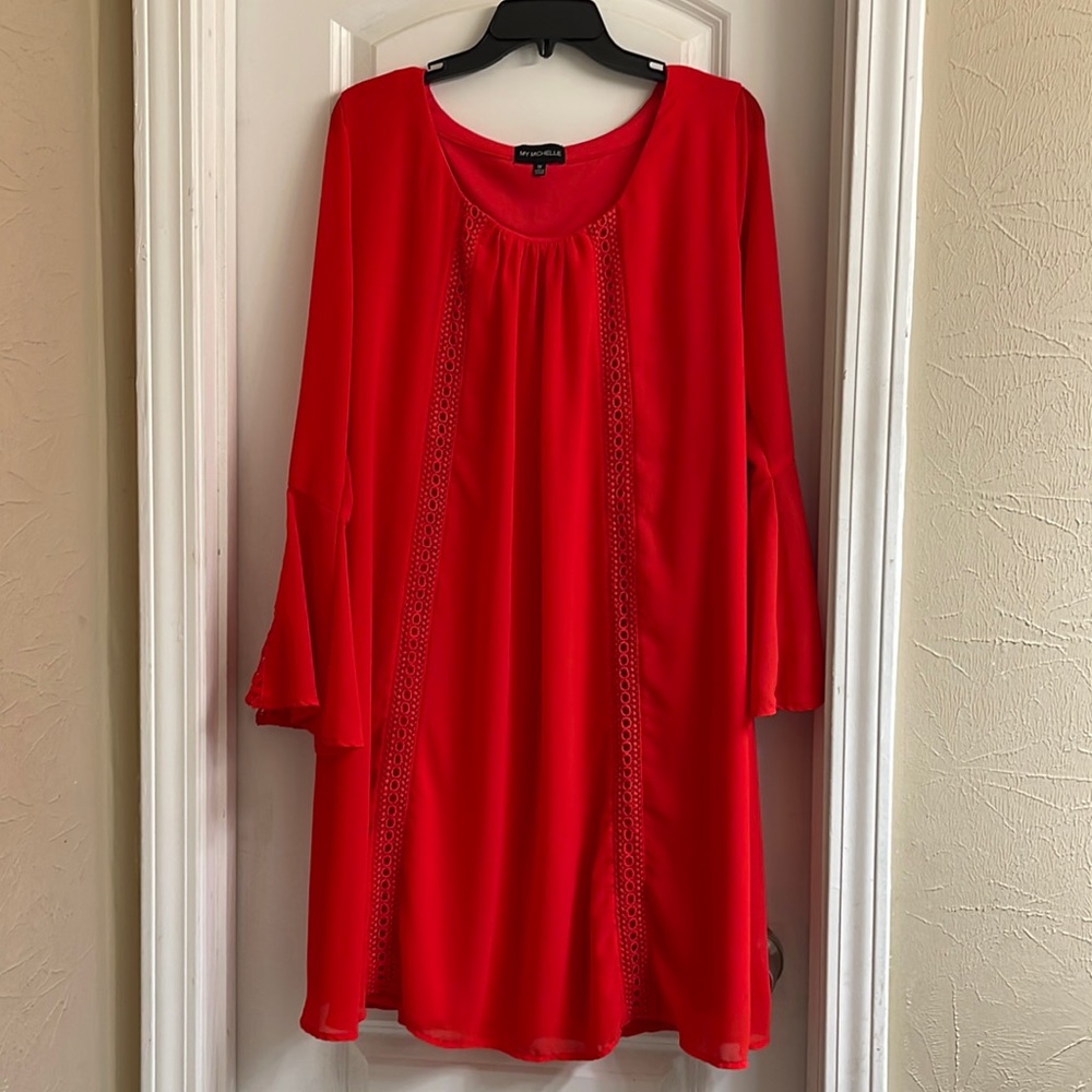 ♻️ My Michelle Red Crochet Dress size 1x